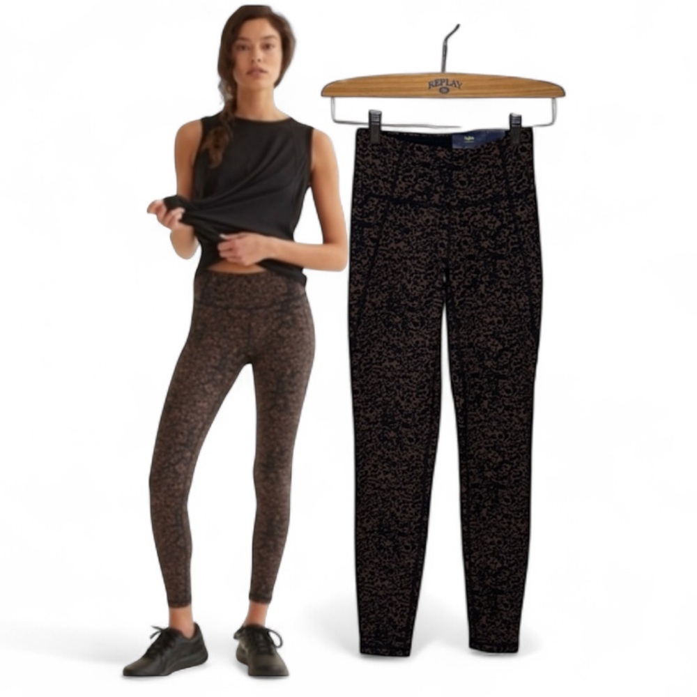 Hyba Animal Print Patterned Sculptor Leggings Size XXS